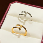 [Luxe Jewelry]JUSTE 1.8MM HALF DIAMOND RING