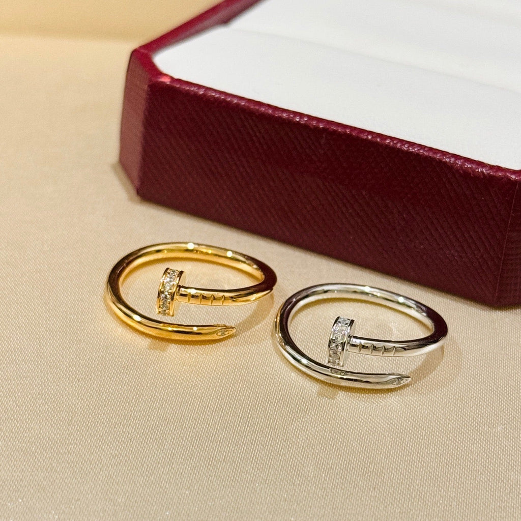 [Luxe Jewelry]JUSTE 1.8MM HALF DIAMOND RING