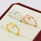 [Luxe Jewelry]JUSTE 1.8MM HALF DIAMOND RING
