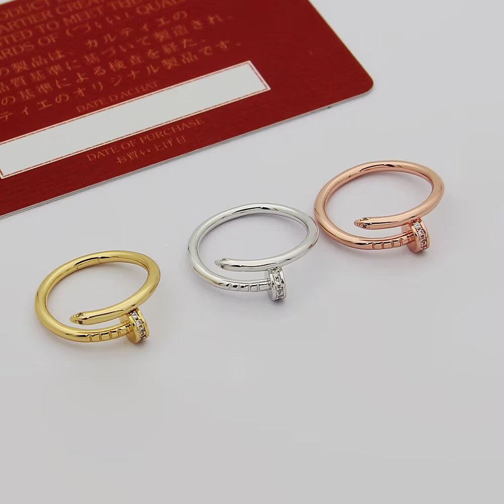 [Luxe Jewelry]JUSTE 1.8MM HALF DIAMOND RING