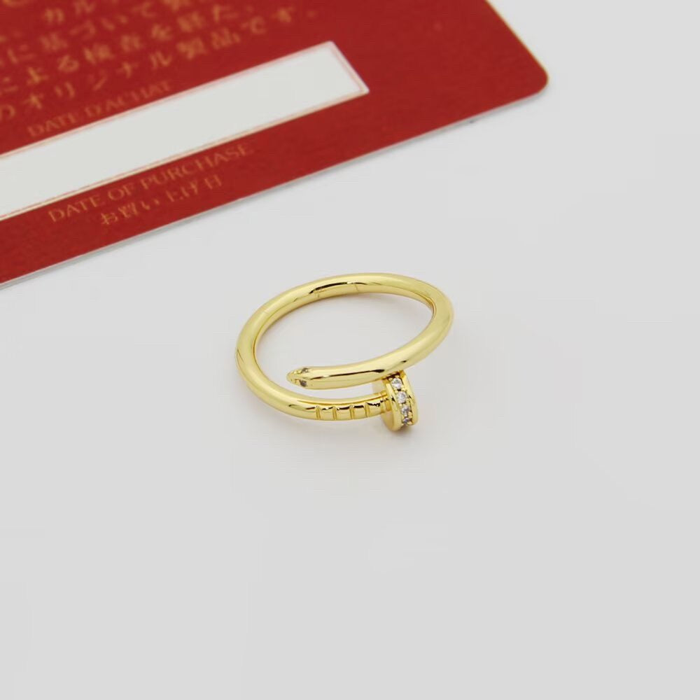 [Luxe Jewelry]JUSTE 1.8MM HALF DIAMOND RING