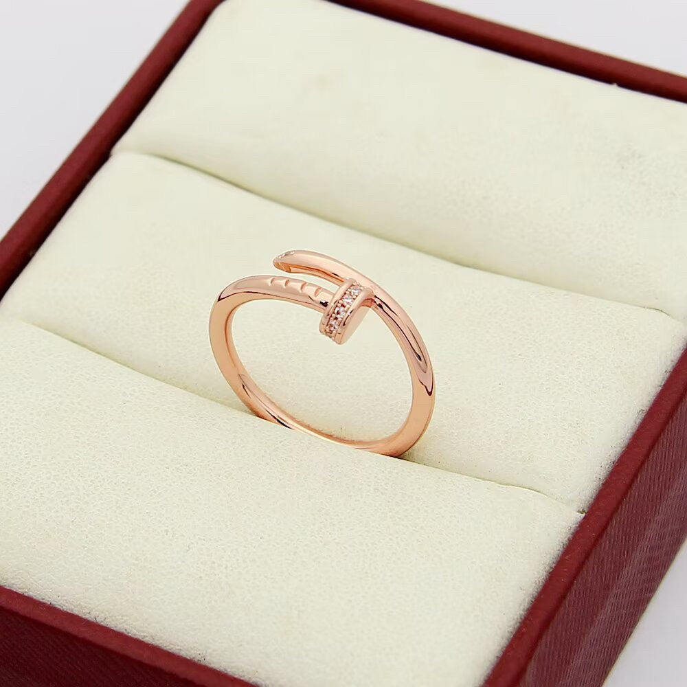 [Luxe Jewelry]JUSTE 1.8MM HALF DIAMOND RING
