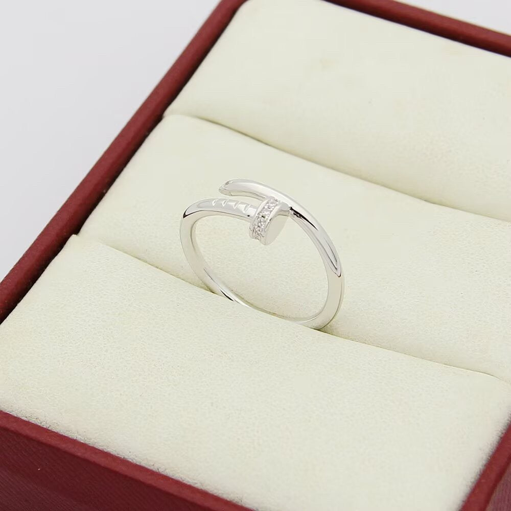 [Luxe Jewelry]JUSTE 1.8MM HALF DIAMOND RING