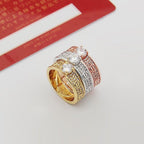 [Luxe Jewelry]LOVE RING 3.6MM 1 BIG DIAMOND FULL DIAMOND