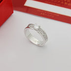 [Luxe Jewelry]LOVE RING 3.6MM 1 BIG DIAMOND FULL DIAMOND