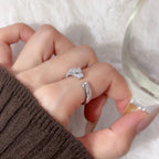 [Luxe Jewelry]PANTHERE HALF DIAMOND SMALL RING