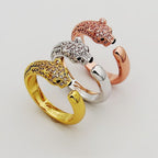[Luxe Jewelry]PANTHERE HALF DIAMOND SMALL RING