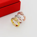 [Luxe Jewelry]PANTHERE HALF DIAMOND SMALL RING