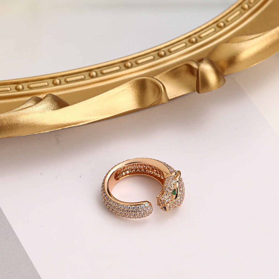[Luxe Jewelry]PANTHERE FULL DIAMOND SMALL RING