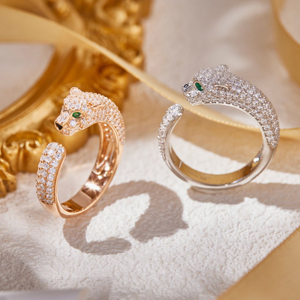 [Luxe Jewelry]PANTHERE FULL DIAMOND SMALL RING