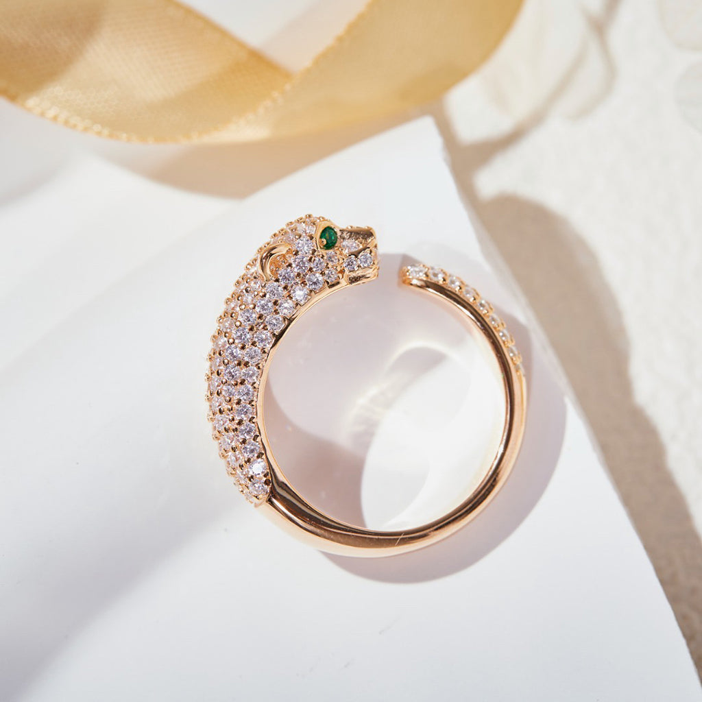 [Luxe Jewelry]PANTHERE FULL DIAMOND SMALL RING