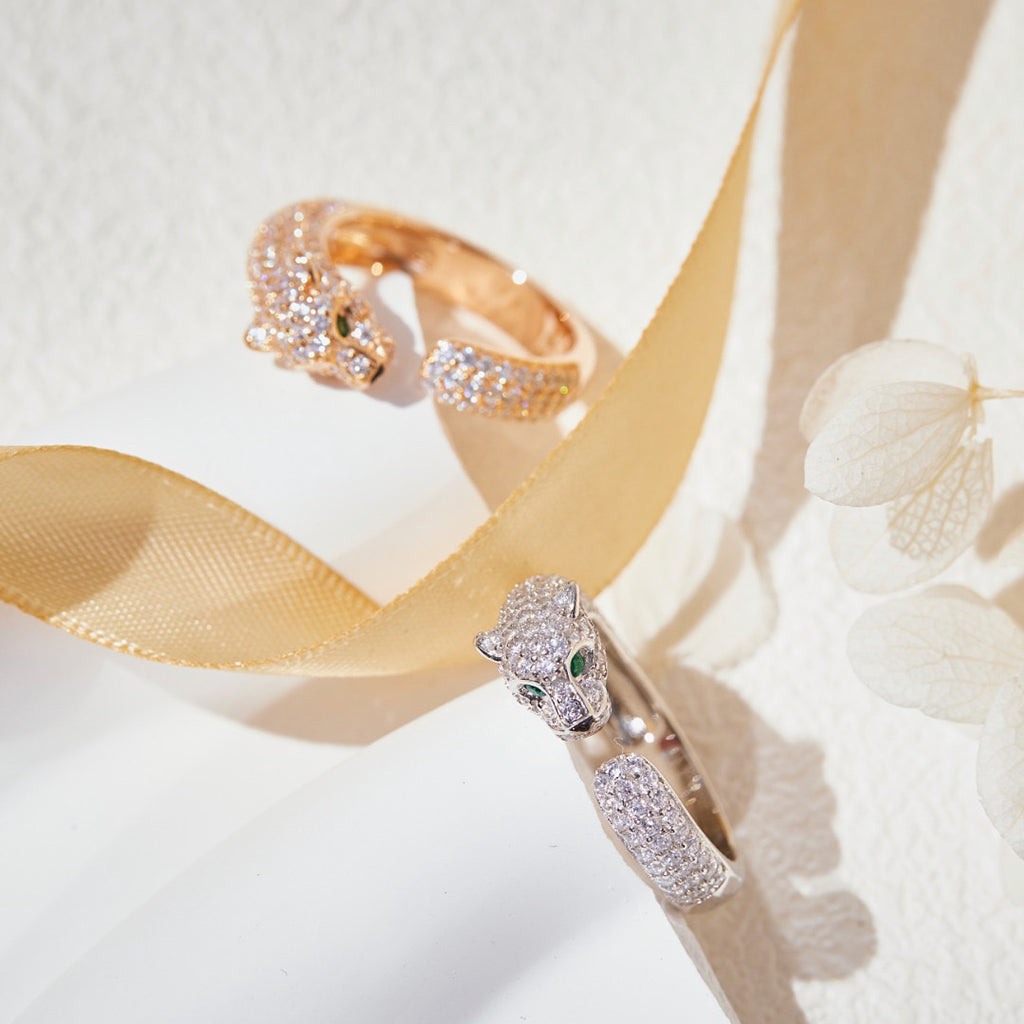 [Luxe Jewelry]PANTHERE FULL DIAMOND SMALL RING
