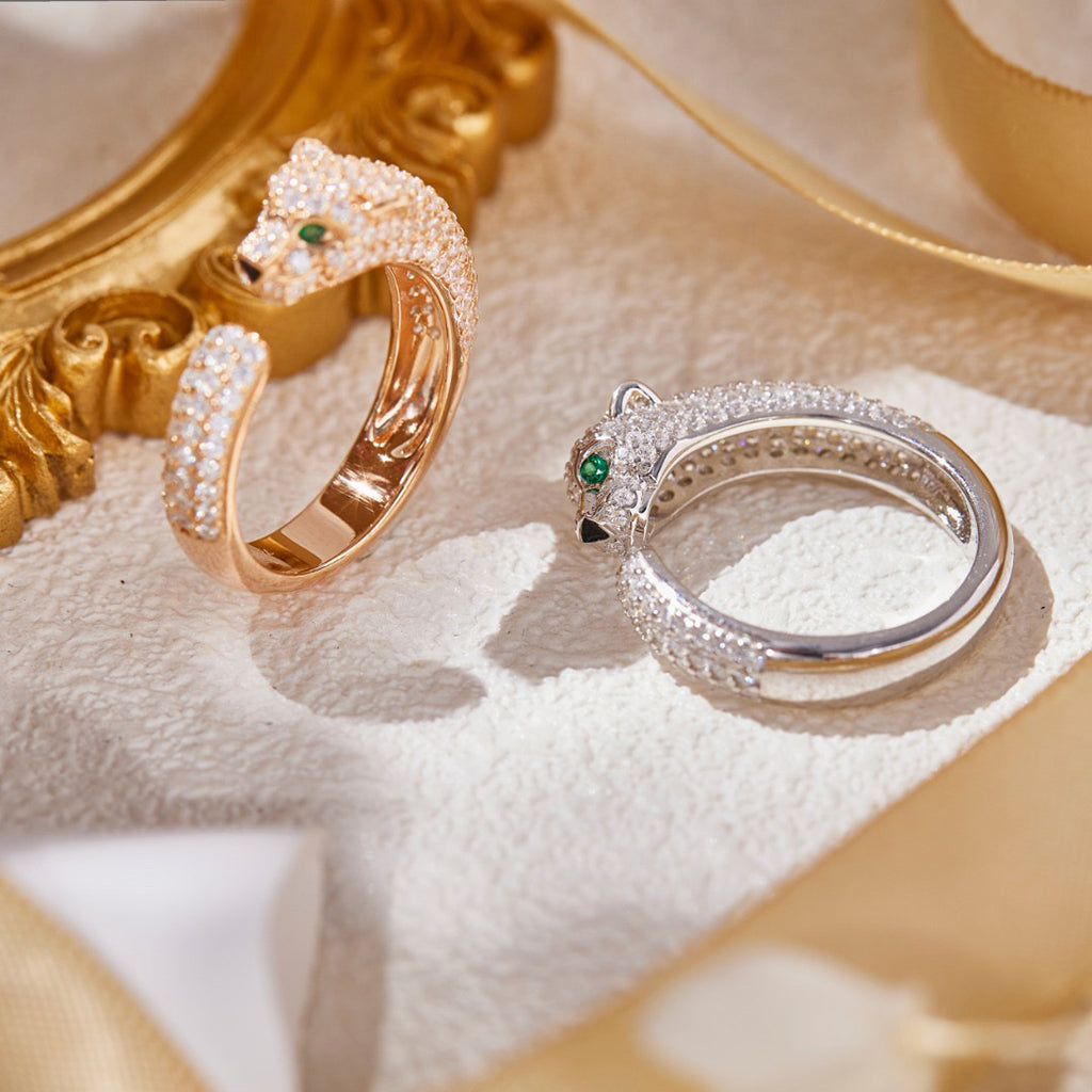[Luxe Jewelry]PANTHERE FULL DIAMOND SMALL RING