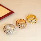 [Luxe Jewelry]PANTHERE SPOTTED FULL DIAMOND MEDIUM RING