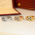 [Luxe Jewelry]PANTHERE SPOTTED FULL DIAMOND MEDIUM RING
