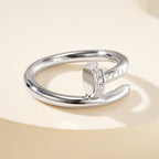 [Luxe Jewelry]JUSTE RING 2.6MM HALF DIAMOND