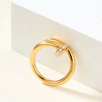[Luxe Jewelry]JUSTE RING 2.6MM HALF DIAMOND