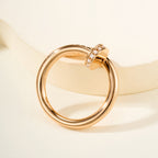 [Luxe Jewelry]JUSTE RING 2.6MM HALF DIAMOND