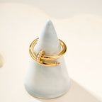 [Luxe Jewelry]JUSTE RING 2.6MM HALF DIAMOND
