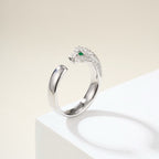 [Luxe Jewelry]PANTHERE HALF DIAMOND SMALL RING