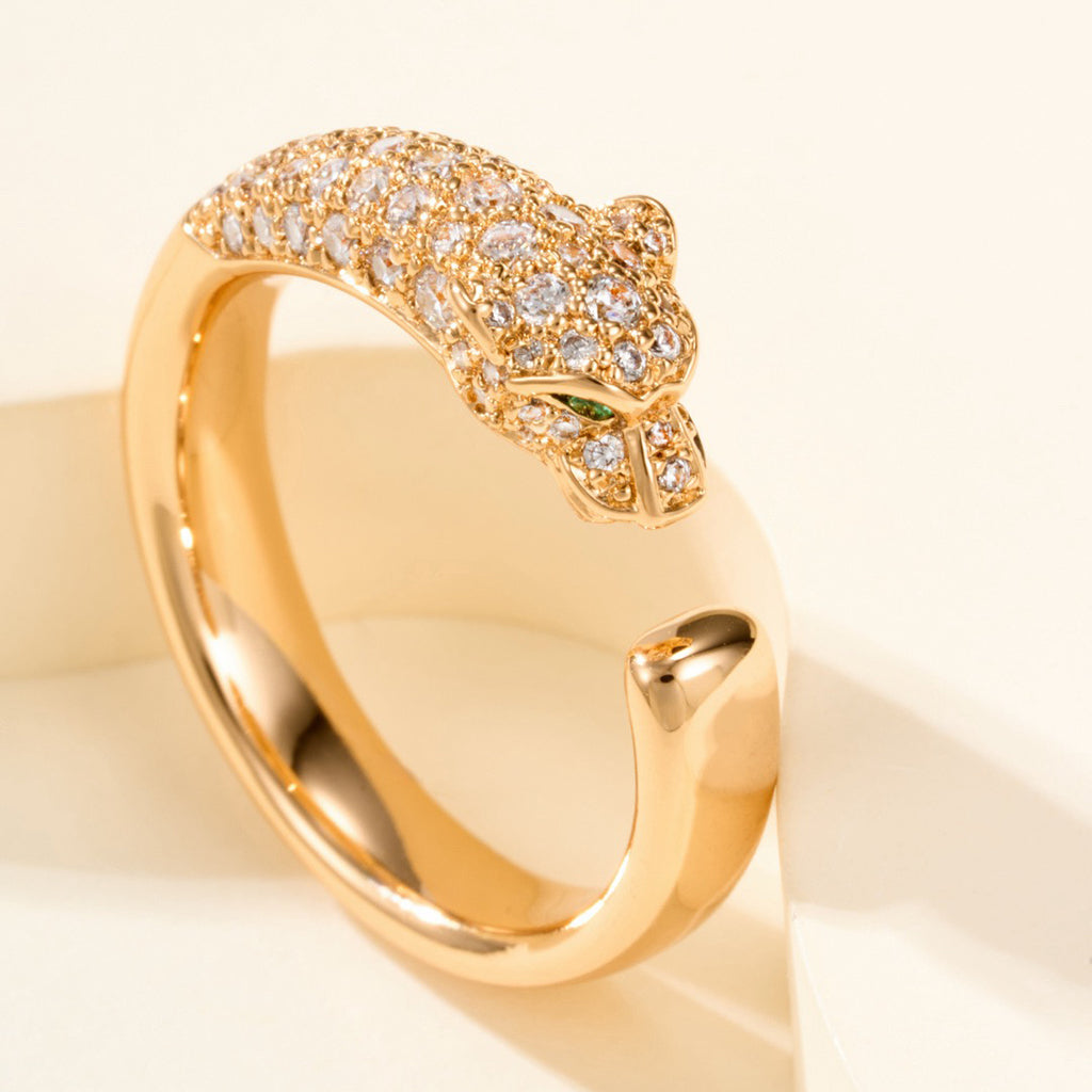 [Luxe Jewelry]PANTHERE HALF DIAMOND SMALL RING