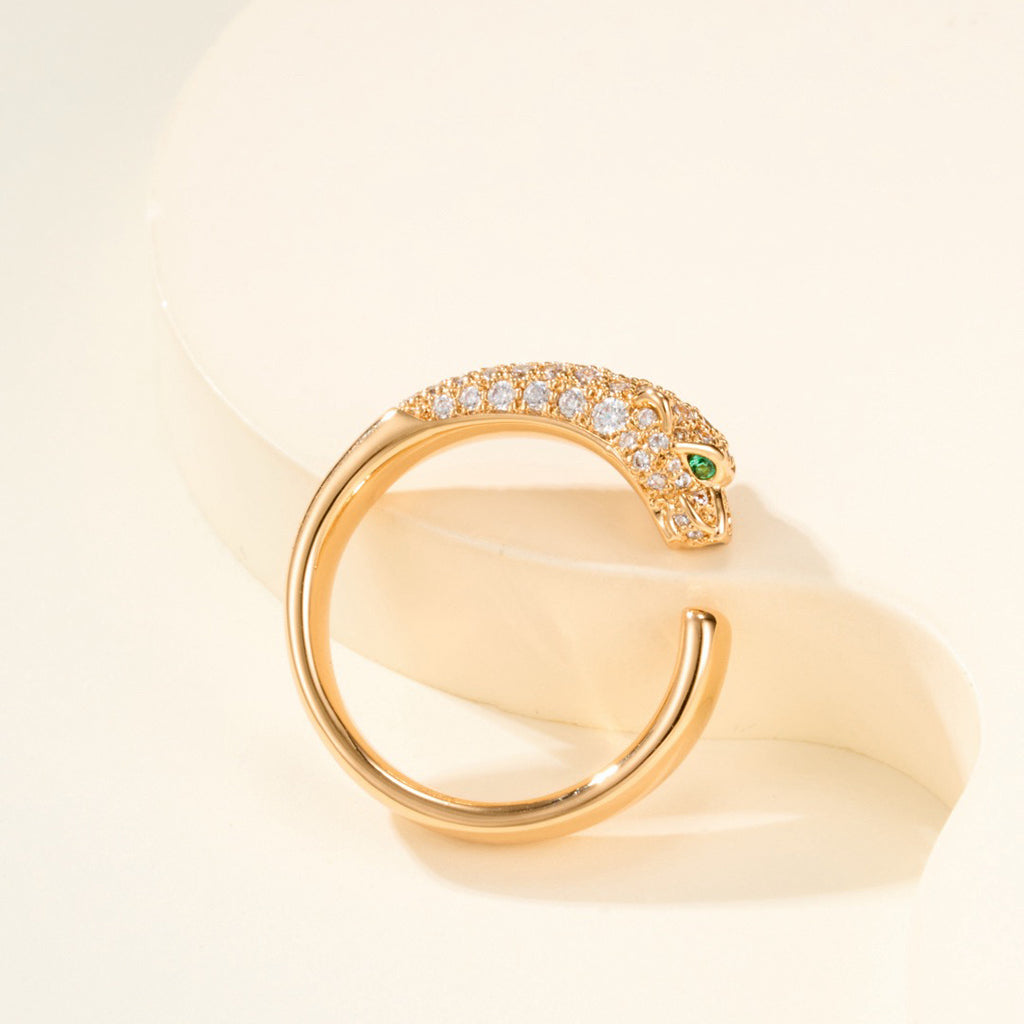 [Luxe Jewelry]PANTHERE HALF DIAMOND SMALL RING