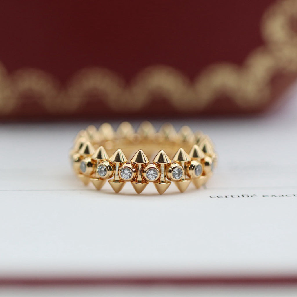 [Luxe Jewelry]CLASH 6.8MM DIAMOND MEDIUM RING