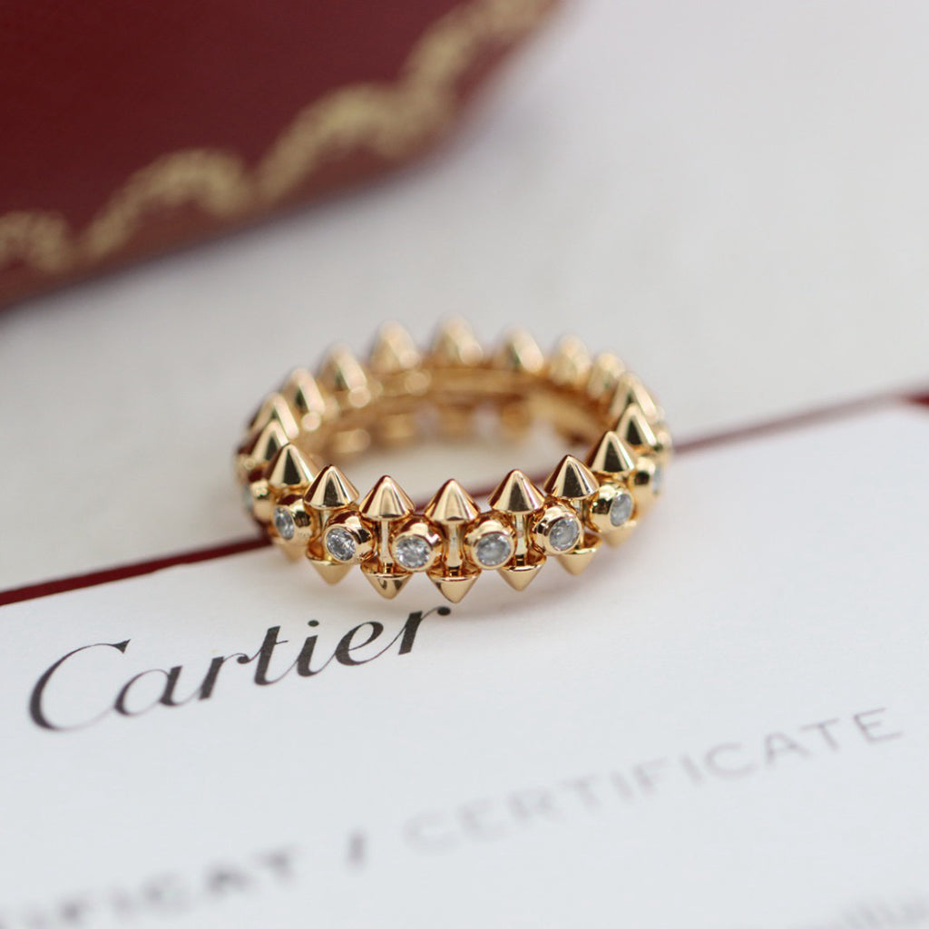 [Luxe Jewelry]CLASH 6.8MM DIAMOND MEDIUM RING