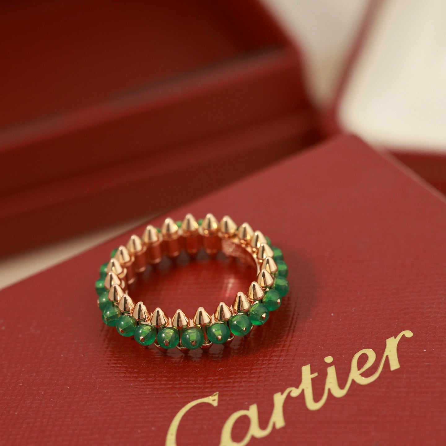 [Luxe Jewelry]CLASH 7.9MM AGATE CHALCEDONY RING