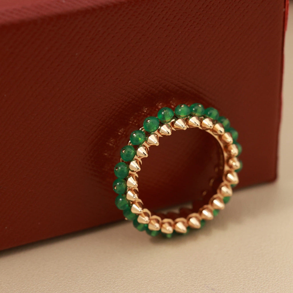 [Luxe Jewelry]CLASH 7.9MM AGATE CHALCEDONY RING