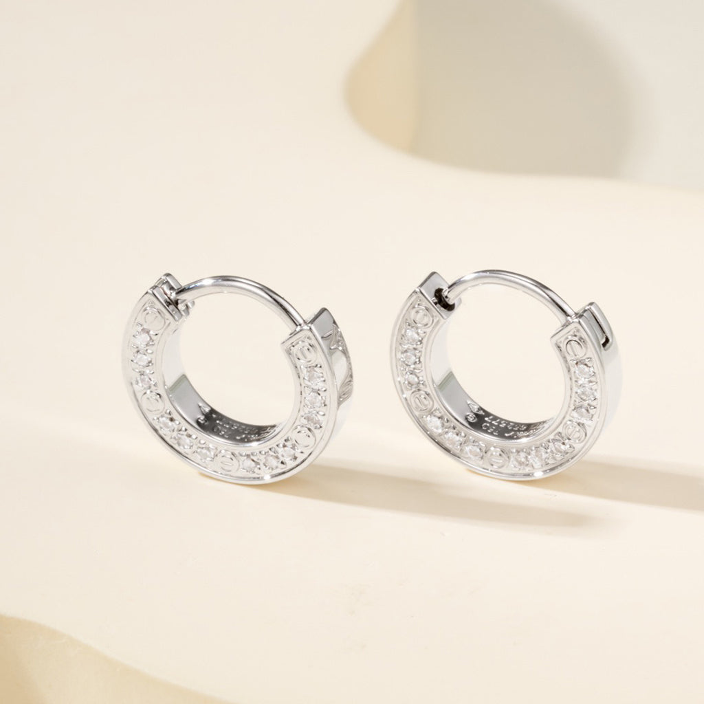 [Luxe Jewelry]LOVE DIAMOND EARRINGS