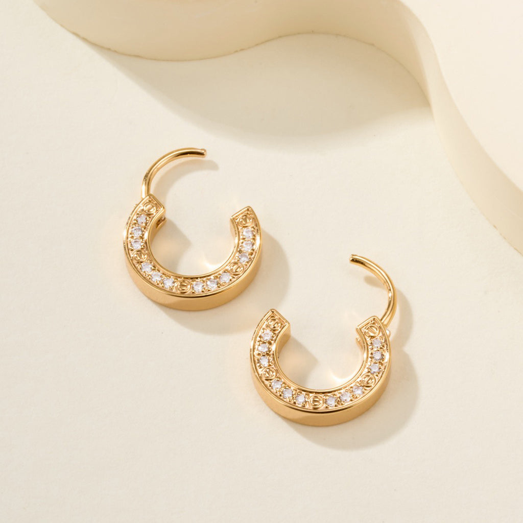 [Luxe Jewelry]LOVE DIAMOND EARRINGS