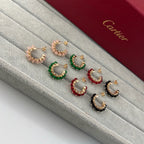 [Luxe Jewelry]CLASH 7.9MM AGATE CHALCEDONY EARRINGS