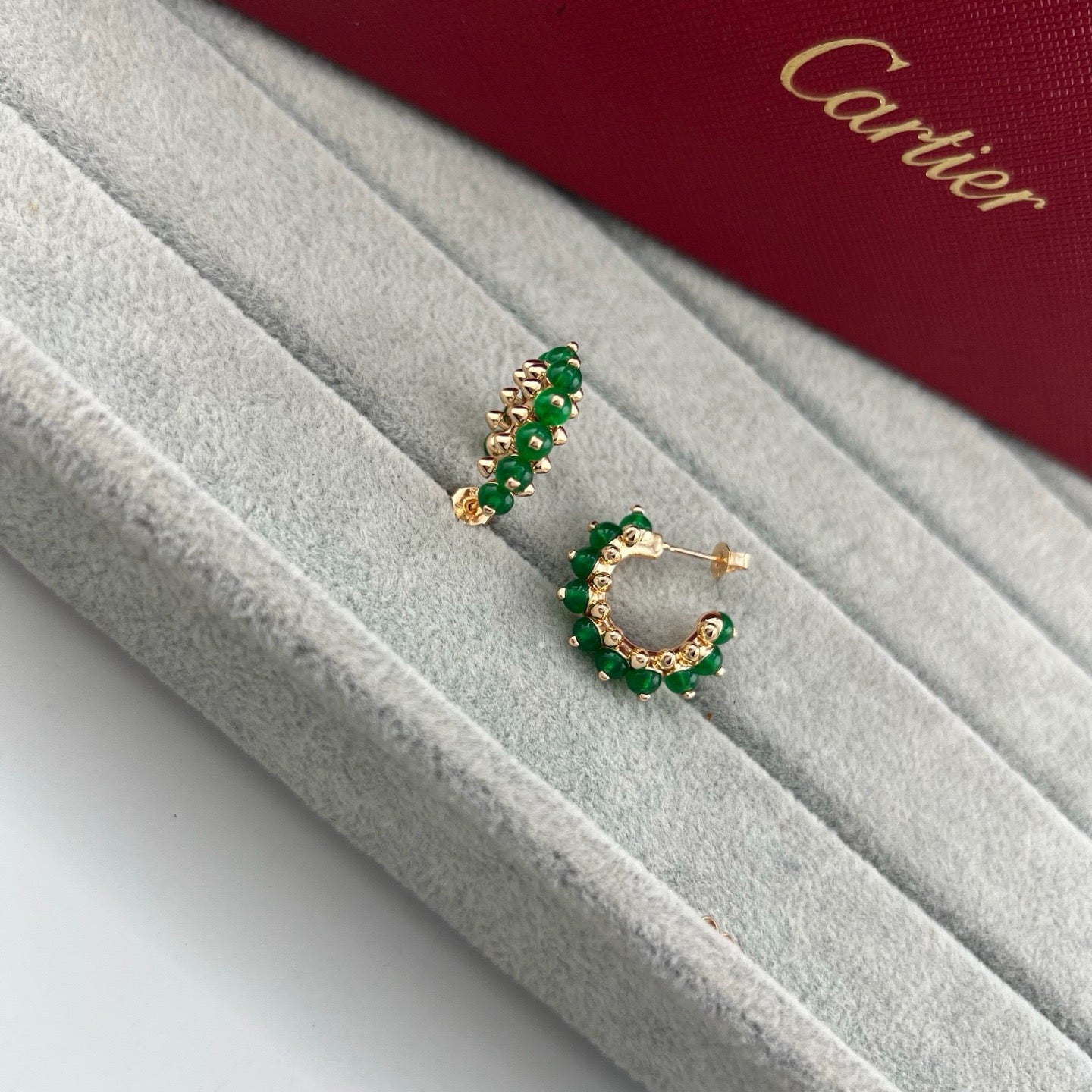 [Luxe Jewelry]CLASH 7.9MM AGATE CHALCEDONY EARRINGS