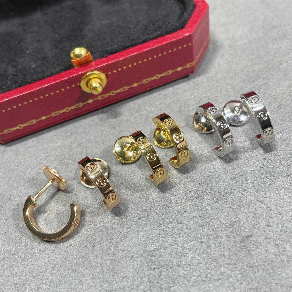 [Luxe Jewelry]LOVE EARRINGS 2.65 MM NO DIAMOND SMALL