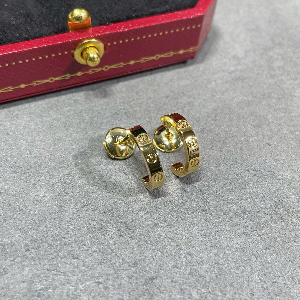 [Luxe Jewelry]LOVE EARRINGS 2.65 MM NO DIAMOND SMALL