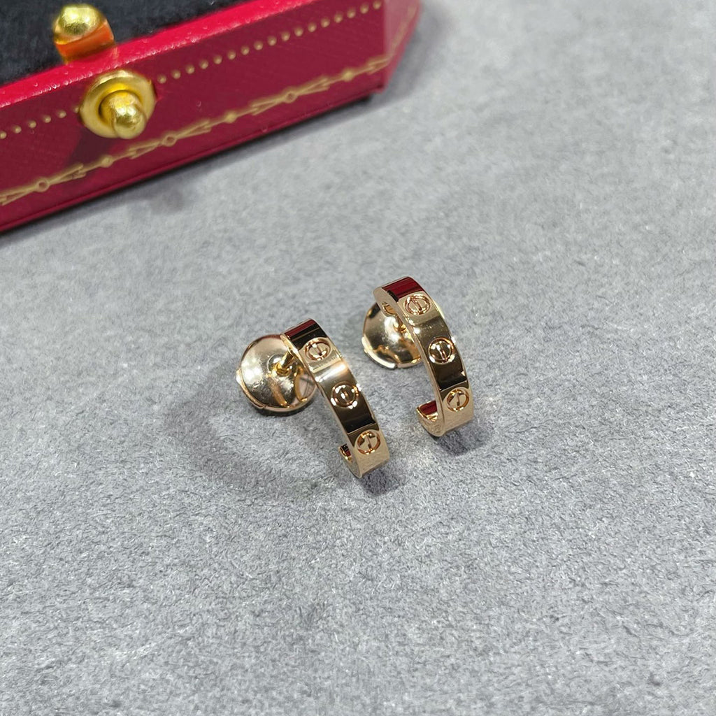 [Luxe Jewelry]LOVE EARRINGS 2.65 MM NO DIAMOND SMALL