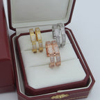 [Luxe Jewelry]LOVE EARRINGS 3.6MM DIAMOND PAVED
