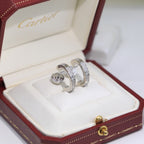 [Luxe Jewelry]LOVE 5.5MM DIAMOND PAVED EARRINGS