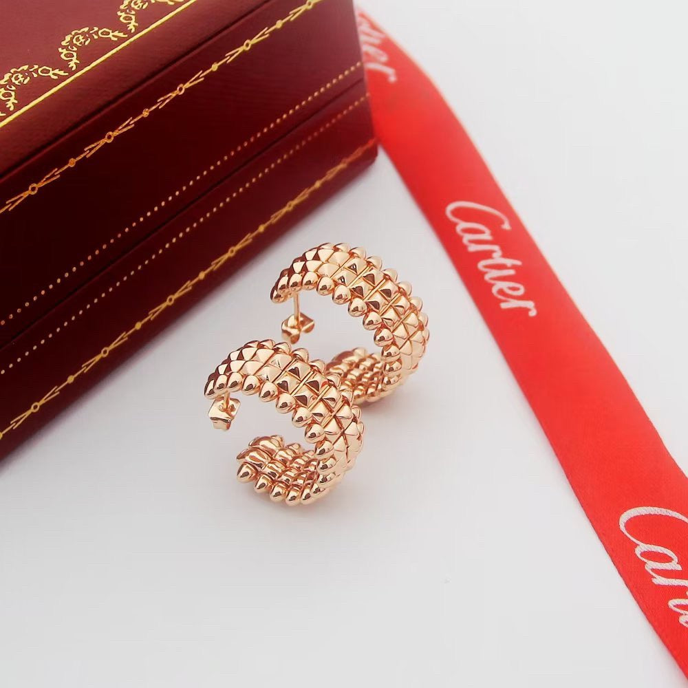 [Luxe Jewelry]CLASH 9.2MM DOUBLE ROW EARRINGS