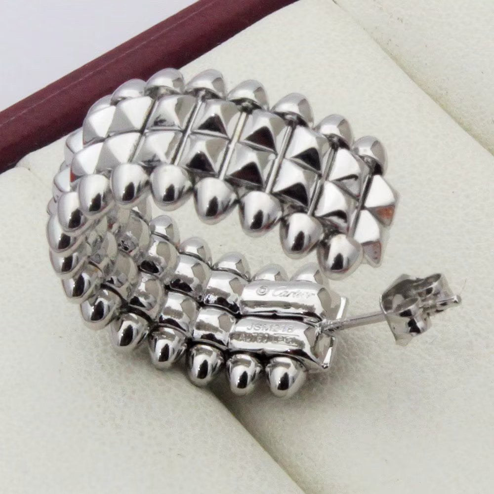 [Luxe Jewelry]CLASH 9.2MM DOUBLE ROW EARRINGS