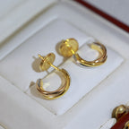 [Luxe Jewelry]TRINITY ON DIAMOND MINI EARRINGS