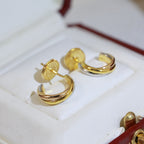 [Luxe Jewelry]TRINITY ON DIAMOND MINI EARRINGS