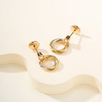 [Luxe Jewelry]TRINITY ON DIAMOND  EARRINGS