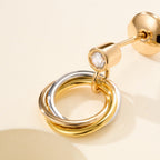 [Luxe Jewelry]TRINITY ON DIAMOND  EARRINGS