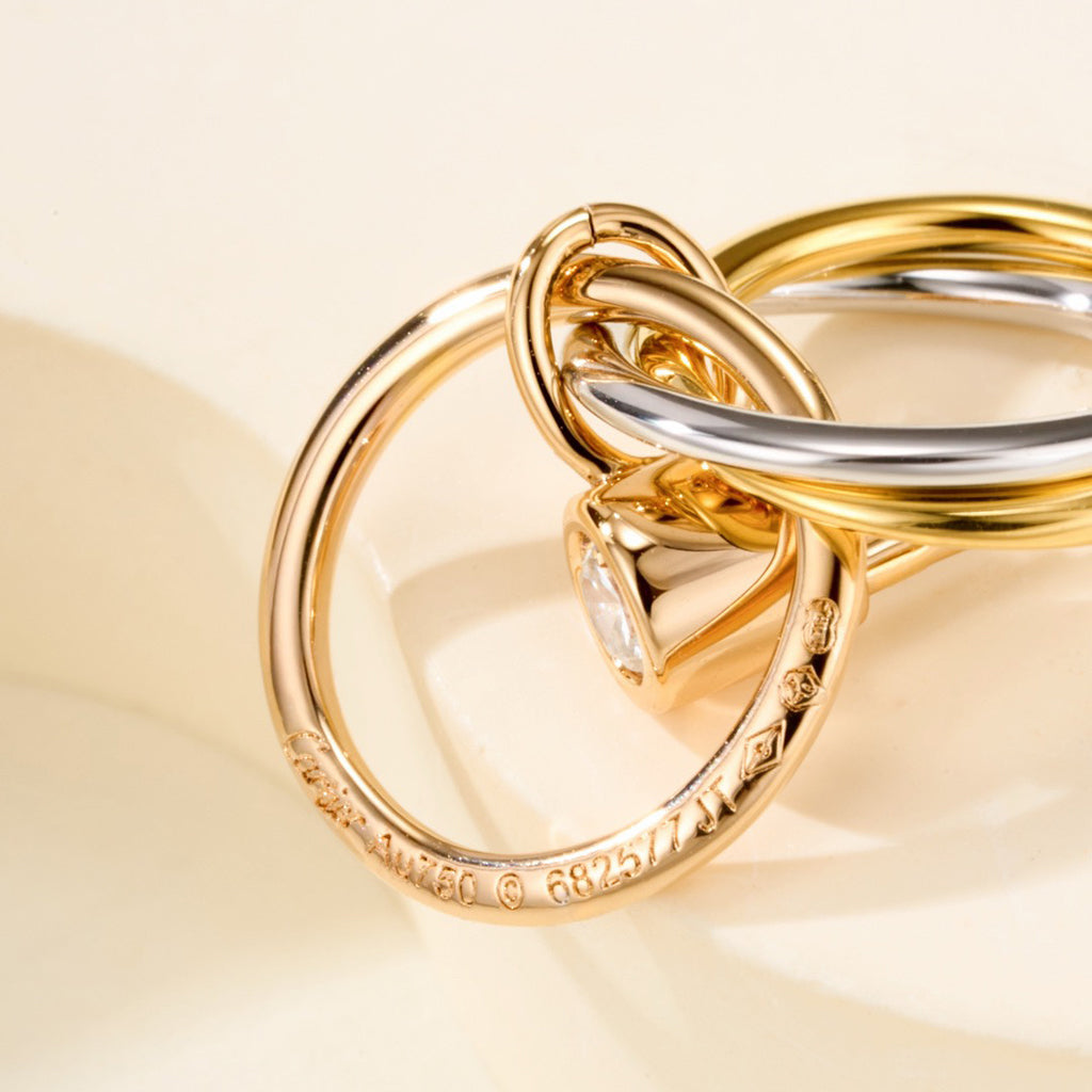 [Luxe Jewelry]TRINITY ON DIAMOND  EARRINGS