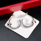 [Luxe Jewelry]JUSTE FULL DIAMOND SMALL EARRINGS