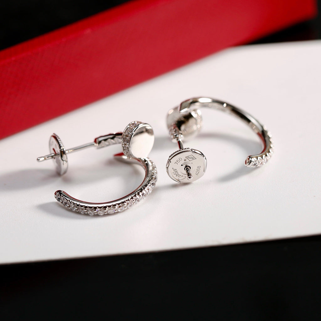 [Luxe Jewelry]JUSTE FULL DIAMOND SMALL EARRINGS
