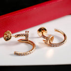 [Luxe Jewelry]JUSTE FULL DIAMOND SMALL EARRINGS