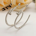 [Luxe Jewelry]JUSTE FULL DIAMOND LARGE EARRINGS